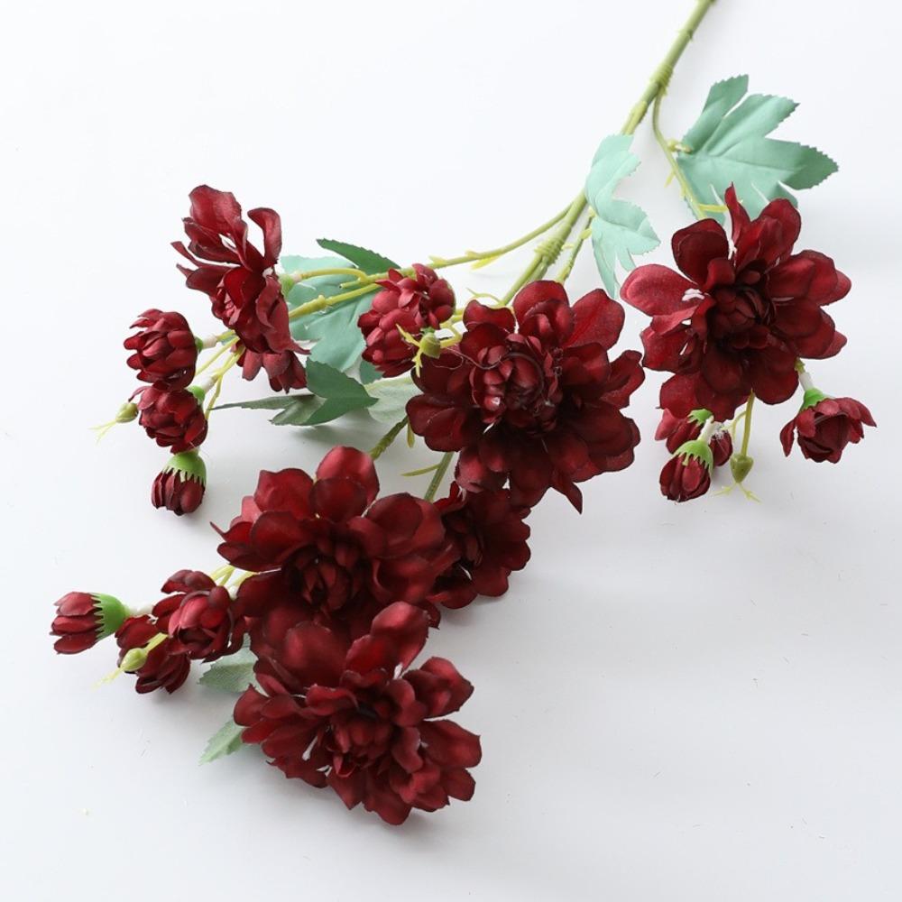 Boho Style Artificial Peony Bouquet Silk Fake Flower Realistic Peony Branch  Wedding Bouquets