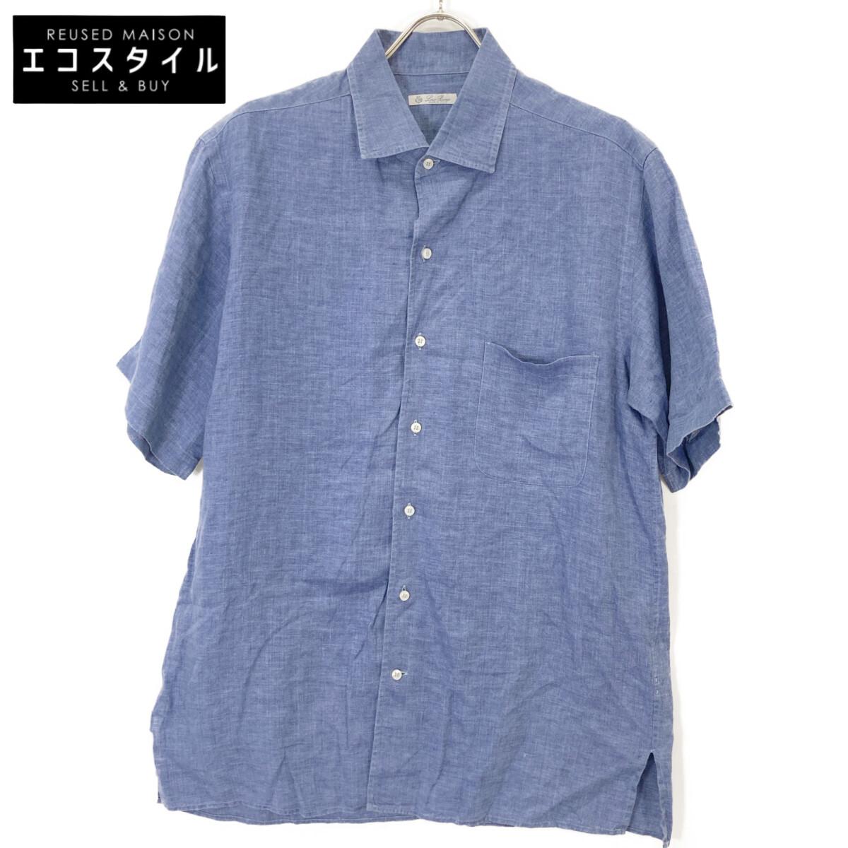 

Loro Piana Short sleeve shirt tops blueUsed