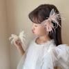Children Korean Colorful Boutique Feather Butterfly Hair Clip Fairy Beauty Princess Girl Headdress Side Card Accessories