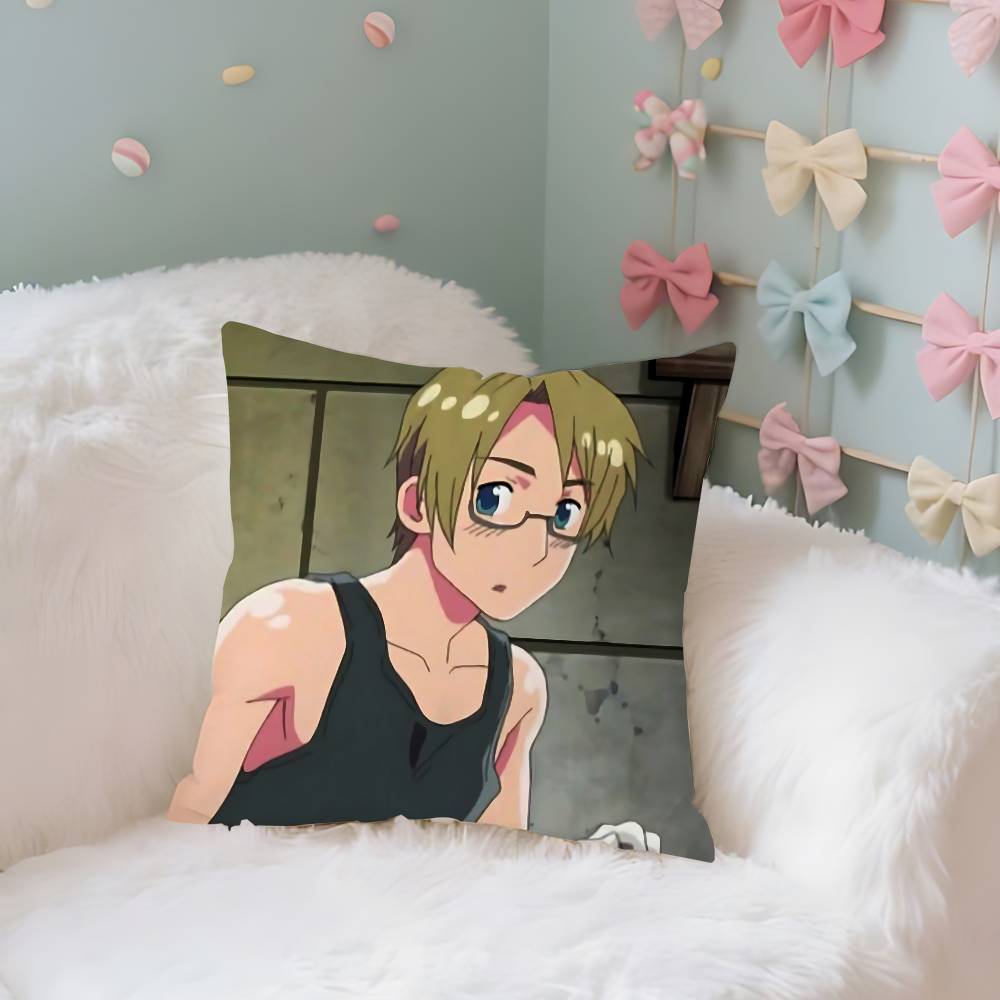 FunnyHhetalia World StarsS Case Plush Fabric Soft Pillowcase Double Sided Print Cushion Cover Household Gifts