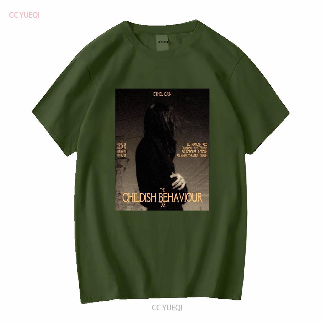 The Childish Behaviour Tour 2024 Ethel Cain Cotton T Shirt Full Size S 5xl Se324 Long Or Short Sleeves Vintage Washed Stylish
