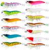 11CM22GLuminous Squid Shrimp Fake Bait Wood Shrimp Lure Bait Bionic Fishing Bait Universal for Freshwater and Saltwater