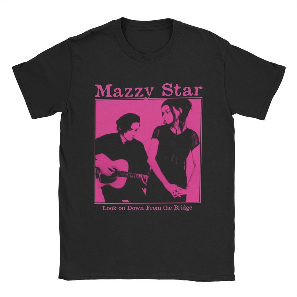 Mazzy Star Look On Down T Shirts Unisex 100 Cotton Novelty TShirt Round Collar Band Music Tee Shirt Short Sleeve Tops Plus Size