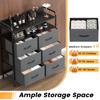 Six-Drawer Fabric Storage Cabinet gray 83cm*30cm*97cm