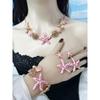 Island style beach starfish vacation four-piece set chain alloy diamond-encrusted bohemian shell jewelry