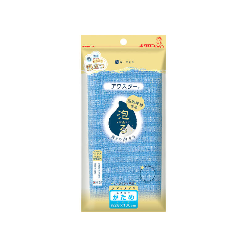Kikuron Bubble Star Shower Towel Hard (Blue)