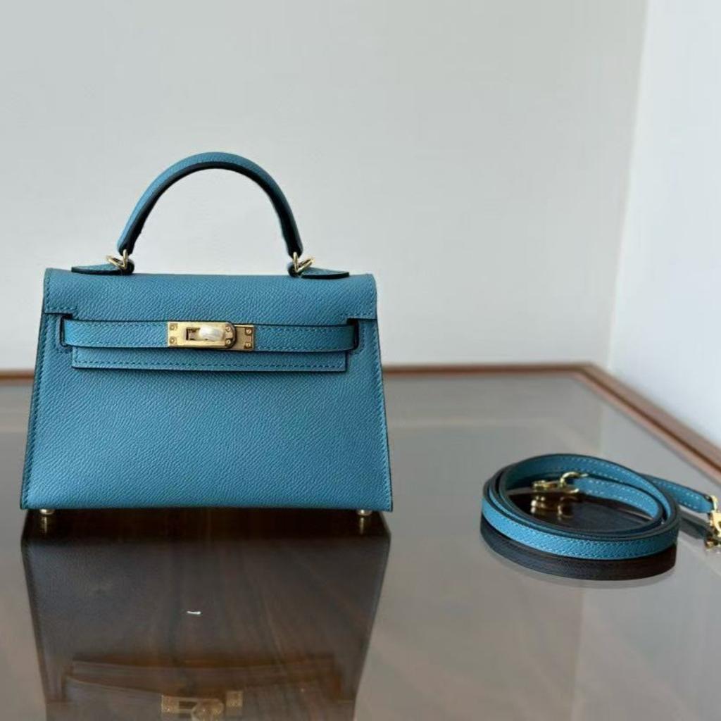 Euli Corrente de Corda Portátil de Segunda Geração Fivela Folha Única Cinco-Ouro Estilo Mini Transversal Design de Fivela de Bloqueio de Bolsa Feminina