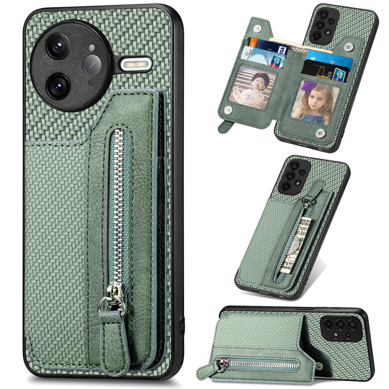 

For Xiaomi Poco F7 Ultra 5G/Xiaomi Redmi K80 Pro 5G Case Leather+PC+TPU Zipper Wallet Phone Cover E