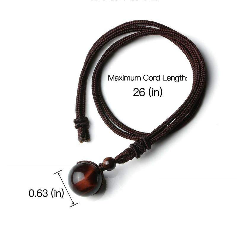 Collar con colgante de cuentas de buena suerte con transferencia de ojos de arcoíris de obsidiana Natural, cadena de cuerda de poliéster, joyería para mujer