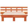 Bed Frame with Headboard Brown 120 x 190 cm Solid Pine Wood