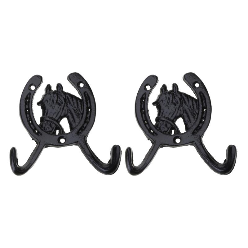 Reliable Iron Horseshoe Hook Decorative Horseshoe Hook Wall Mount Organizer for Hangings Clothes Hat