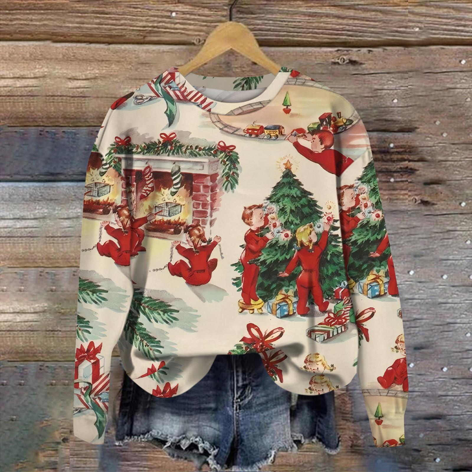 

Женские повседневные модные принты с длинным рукавом и круглым вырезом, пуловеры с капюшоном XL хаки