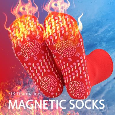 1 Pair Magnetic Socks Unisex Self-Heating Health Care Socks Tourmaline Therapy Comfortable Breathable Foot Massager Warm