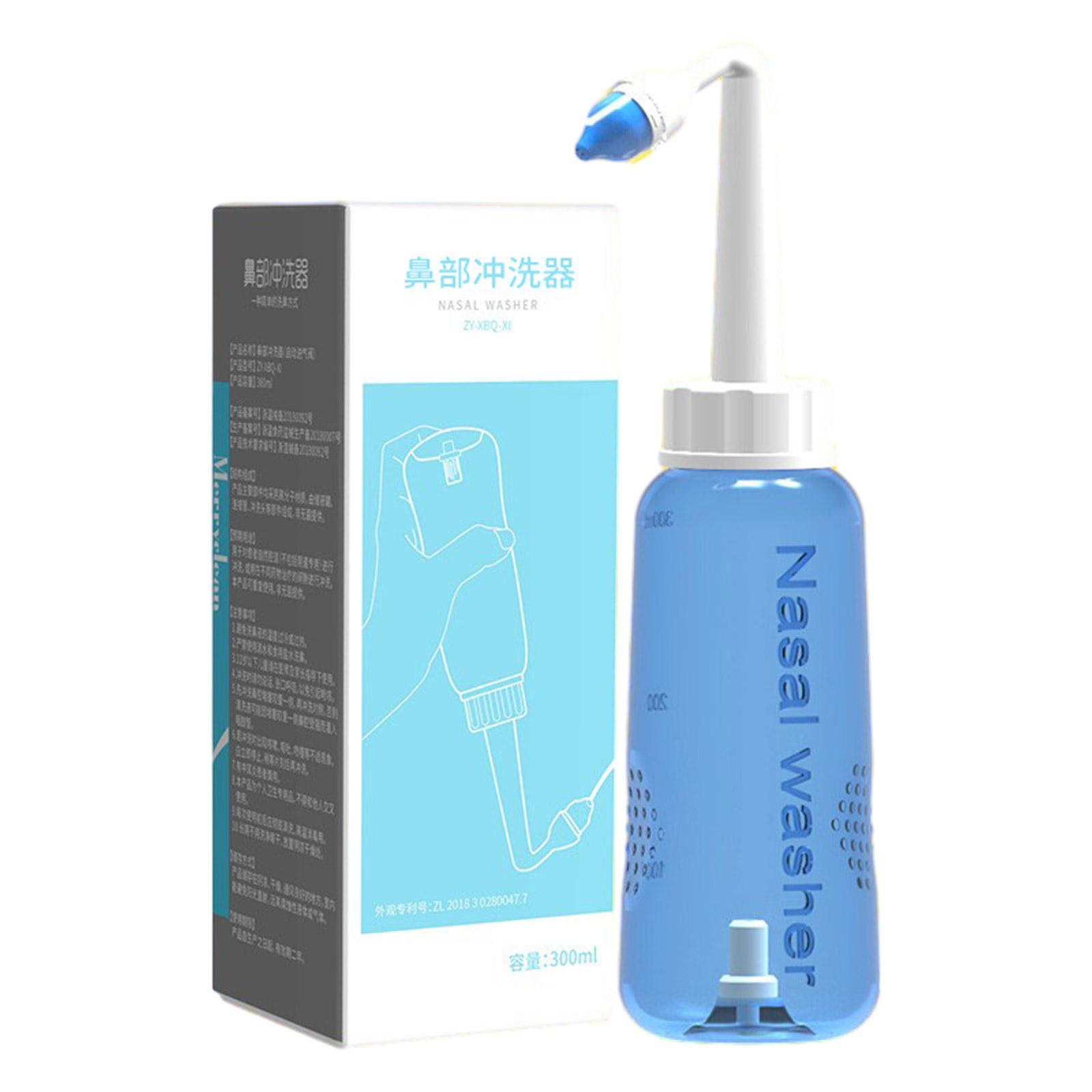 Бутылка для промывания носовых пазух, бутылка для промывания носа, очиститель для носа от аллергии, система ирригации носа под давлением для взрослых 8