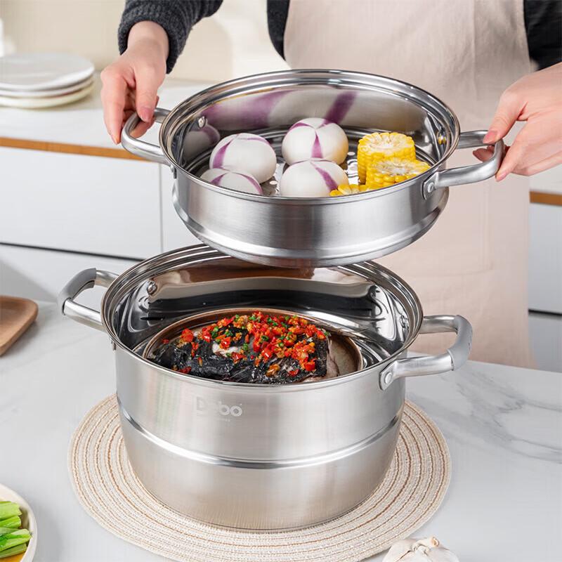 DeBao Tracy 316 Stainless Steel 3-Layer Steamer Pot