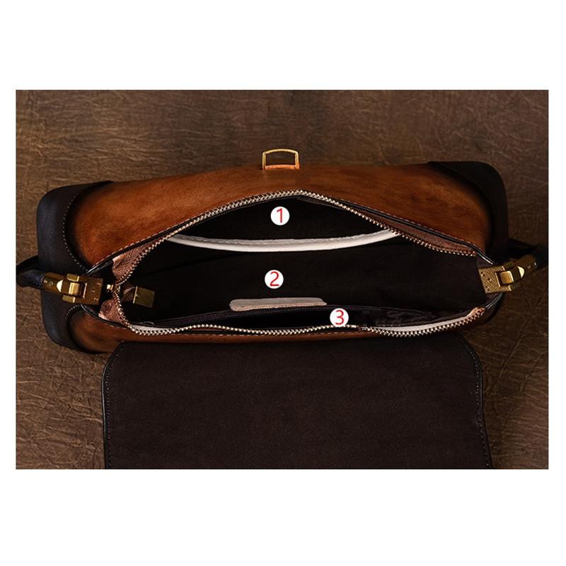 Bolsa de couro genuíno feminina, bolsa de mão da moda, vintage, bolsa de ombro, bolsa de telefone de design de luxo para mulheres