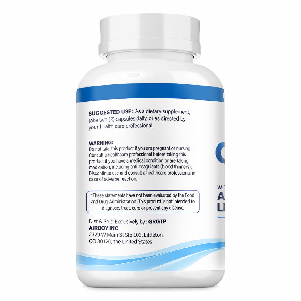 Liposomal Glutathione Capsules, Dietary Supplement, Liposomal Nutrient Delivery Capsules, for Adults