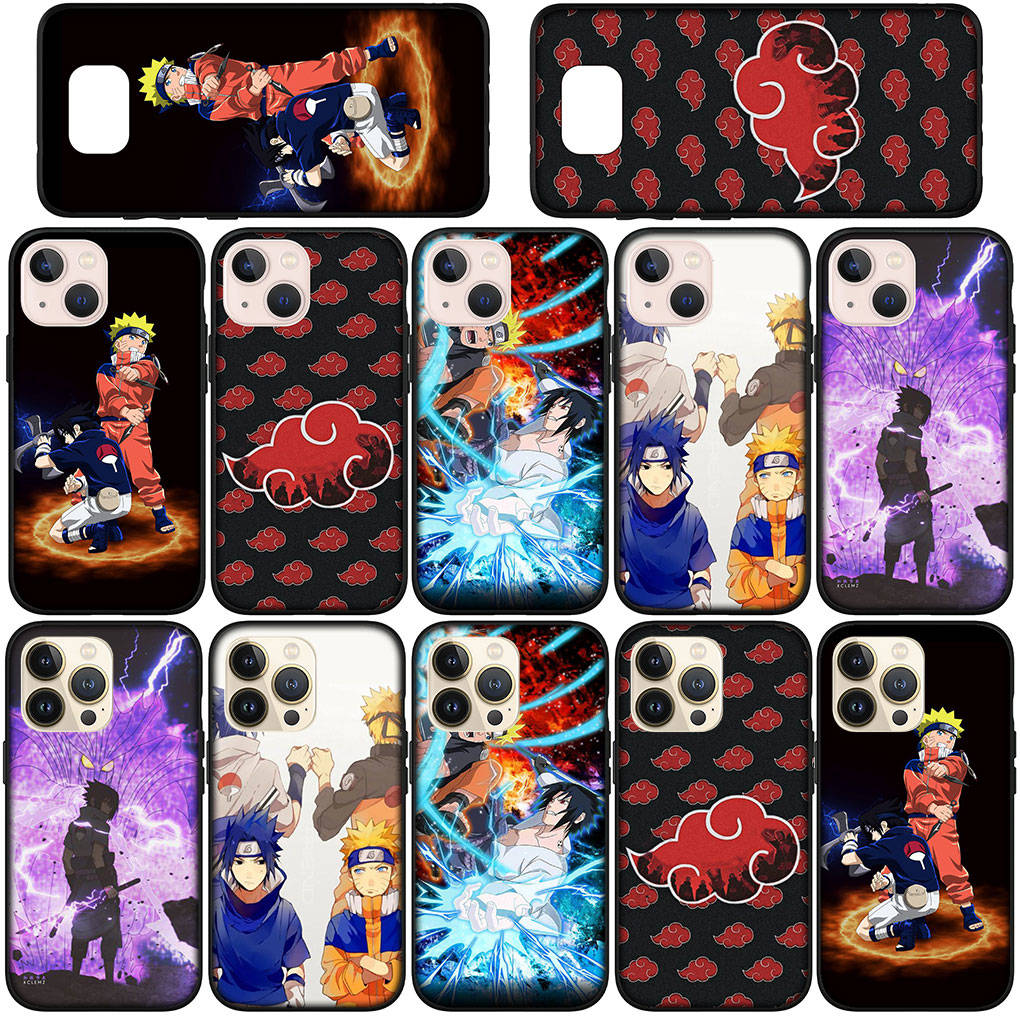 Phone Case for Samsung Galaxy S25 S24 S23 iPhone 16 15 Xiaomi Redmi Note 14 13 12 16E 8 X 11 Pro Max XR OPPO Moto Wallpaper Naruto Sasuke Anime Cover