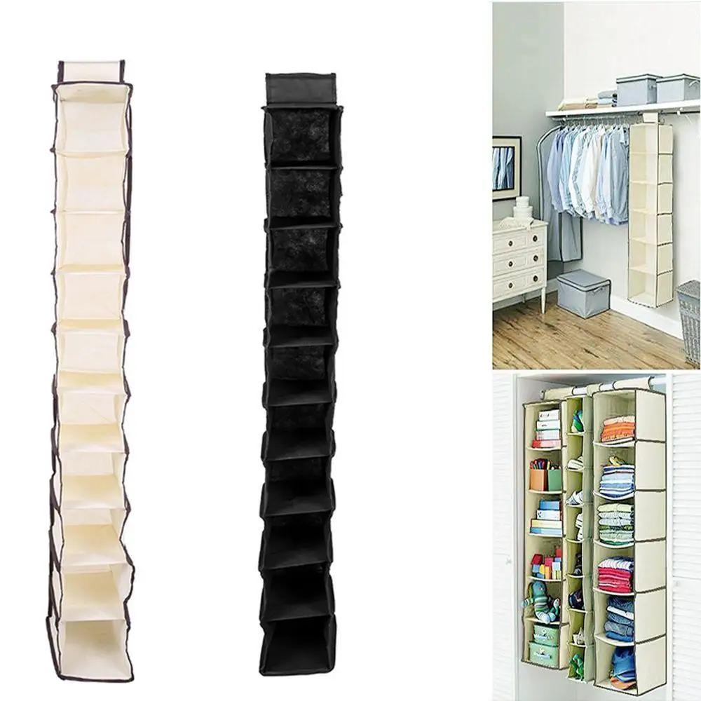 Hängende Aufbewahrungstasche mit 10 Schichten, Schrank-Organizer, Kleiderschrank-Organizer, Aufbewahrungstasche für Kleidung an der Tür, Schuhe, Hängeschrank-Organizer