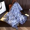 Summer Scarf Women Outdoor Sunscreen Shawl Soft Bandanna Foulard Female Floral Silk Shawl Lady High Quality Head Hijab Wrap