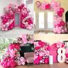 Hot Pink Balloons Garland Pastel Pink Balloon Arch Kit Baby Shower Gender Reveal Wedding Anniversary Birthday Party Decoration