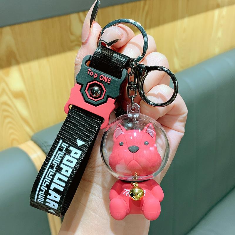 Creative And Fashionable Space Magic Dog Doll Cartoon Keychain Cartoon Car Pendant Small Gift Opp bag packaging