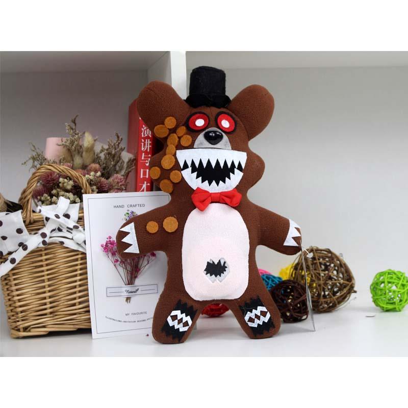 Five Fnaf Nights At Freddys Purple Brown Black Bear Plushie Toy Gift Xmas