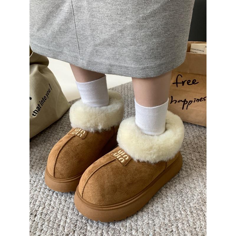 Winter New Thick-soled Warm Snow Boots Women's Versatile Short Boots 3417