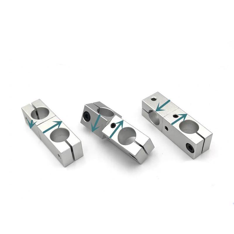 1pcs Aluminum Support Bracket 360 Coupling Clip Rotary Angle Adjustable Same Diameter Variant Diameter Inner Diameter 8-25mm