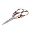 Sewing Scissors Portable Vintage Stainless Steel Embroidery Crafting Threading Scissors Copper