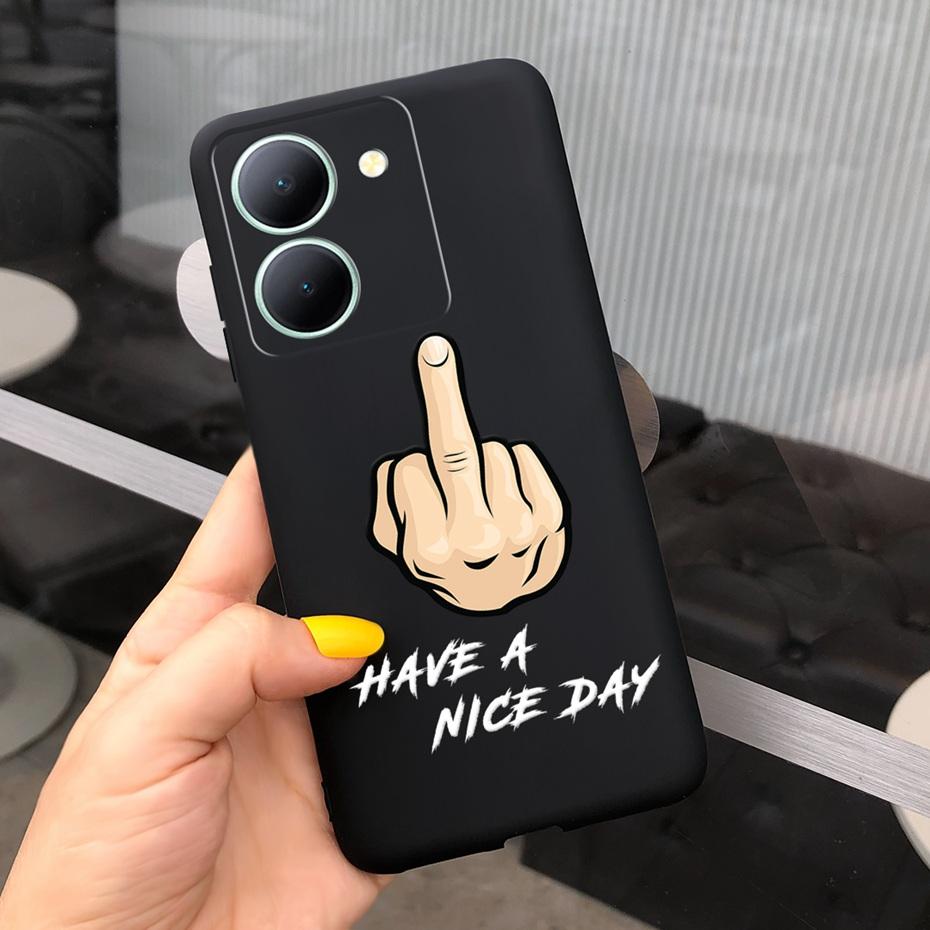 For Vivo Y36 Case 2023 Cute Love-heart Pattern Jelly Silicon Soft Phone Back Cases Cover For VivoY36 Y 36 4G 5G V2247