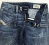 Made in Italy DIESEL HUSHD.S. Distressed Bootcut Denim Pants Women W25-L30 Blue cBH565(USED)