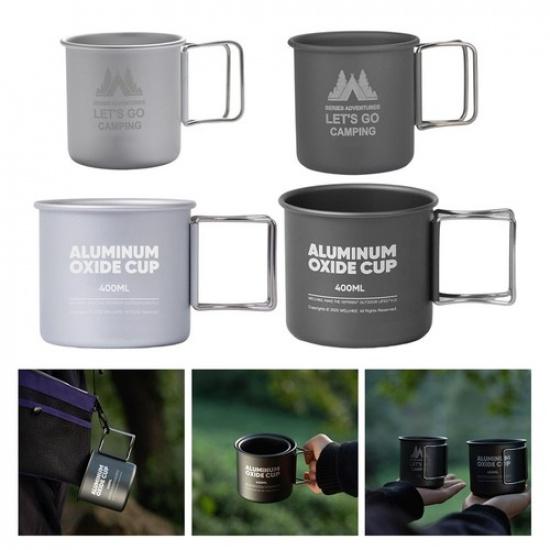 Boiling Over Campfire Compatible Camping Mug Set Aluminum Alloy 300ml 400ml