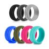 Women Men Flexible Silicone Wedding Ring Outdoor Sports Gym Band Fashion Gift