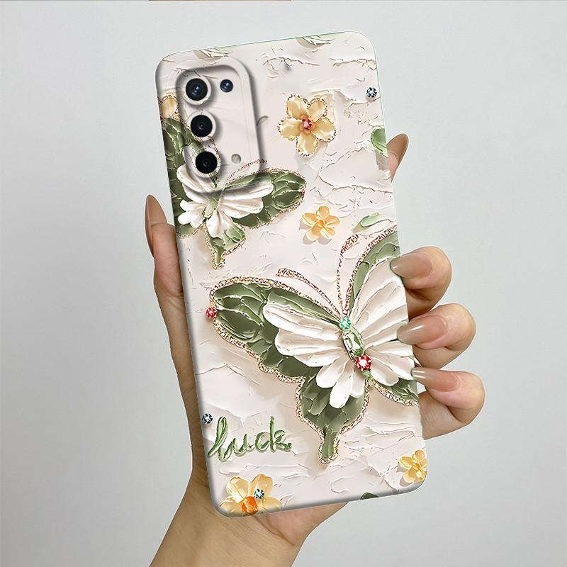 For OPPO A74 5G A54 5G Case A93 5G Capa Silicone Soft Phone Funda CPH2197 CPH2195 CPH2263 Painted Printed Protective Back Cover