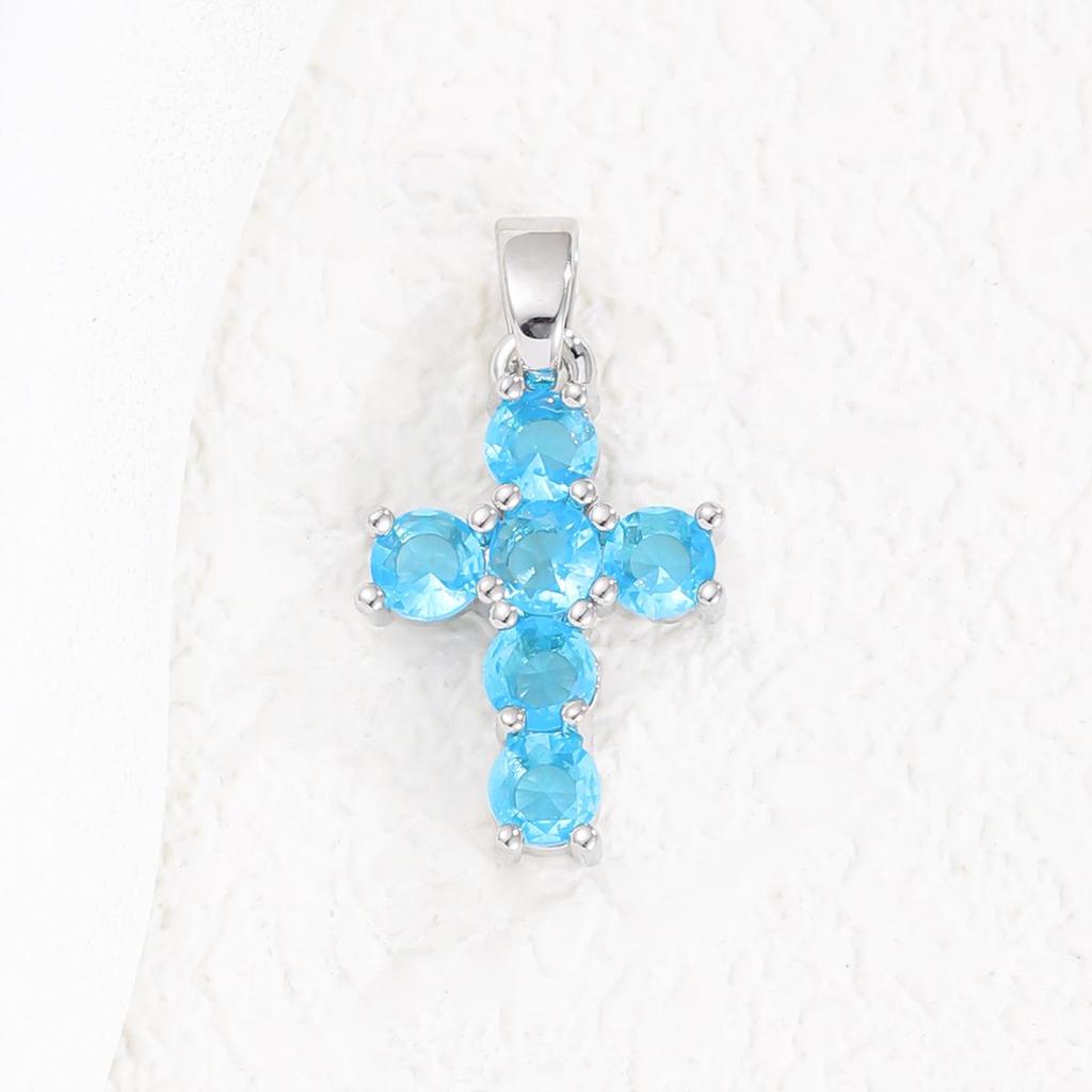 Exquisite Copper Micro-Plated Gold Birthstone Pendant for Every Month