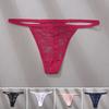 Women Panties Lace Butt-uncovered Perspective Flower Embroidery Underwear Spaghetti Strap Hollow Out Low Waist Triangle Shape