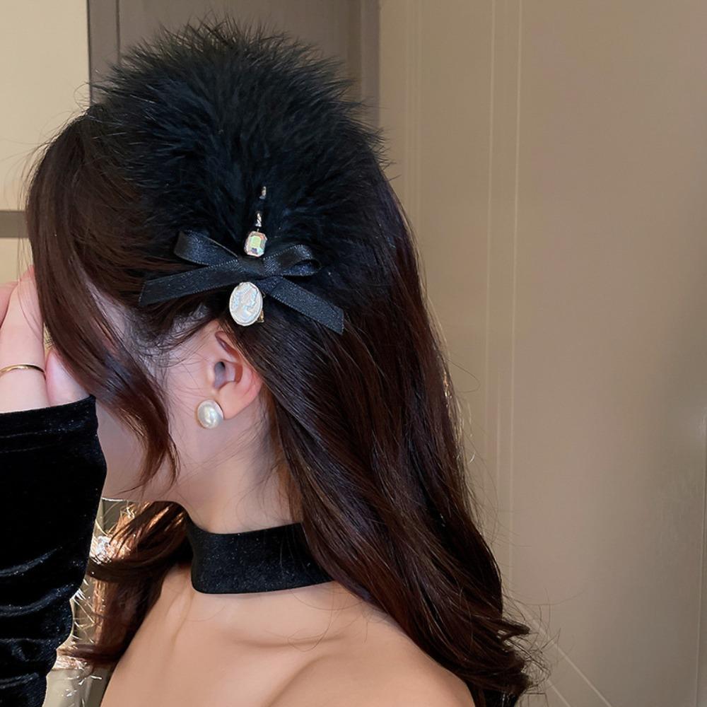 Daily Photo Props For Girl Hair Accessories Korean Style Hairpin Female Barrettes Feather Hair Clip