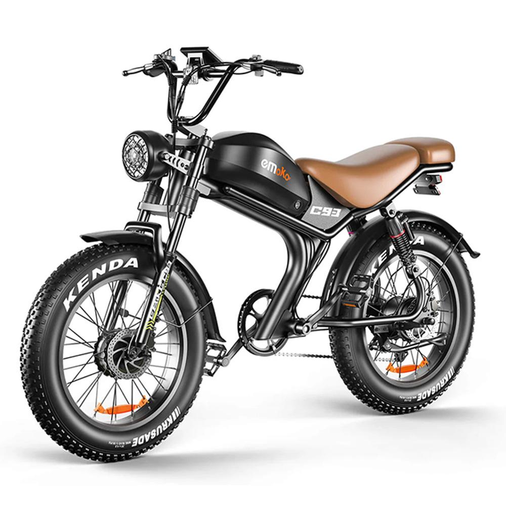 Emoko C93-D Dual-Drive Elektrofahrrad mit 2000W, 48V23Ah, 20×4.0 Fat Tire Pedelec, Hydraulische Scheibenbremsen E-Bike für Pendler & Outdoor-Abenteuer