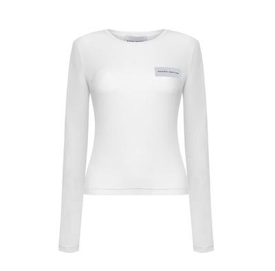 Hoodie Magda Matyja Nina Longsleeve White