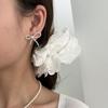 Pärlrosett Örhängen - Koreansk Stil, Retro, Mångsidiga, Eleganta Smycken för Kvinnor