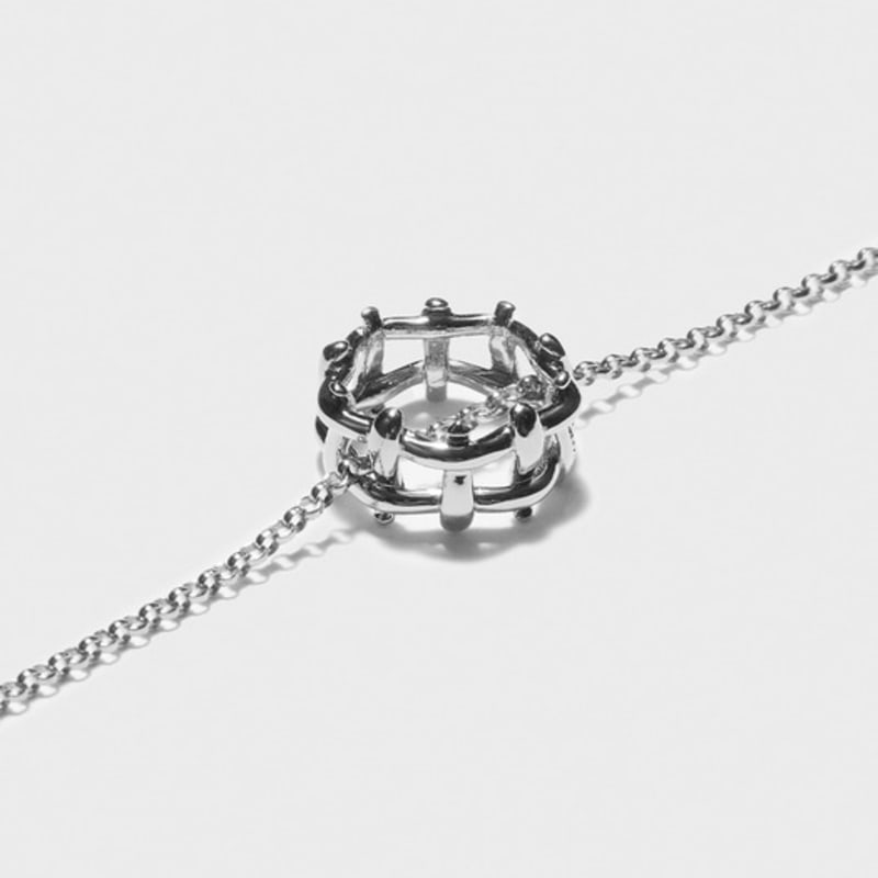 BONAFIDE JEWELRY Multi Hash Tag Bracelet (Silver)