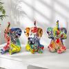 Creative Colorful Baby Elephant Ornaments Home Living Room Entrance Figurine Wine Cabinet Desktop Creative Decoration Crafts