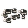 10pcs/20pcs Rubber Lined P Clips Cable Mounting Hose Pipe Clamp Fixing Pipes Stainless Steel Hardware Fasteners 6-24mm