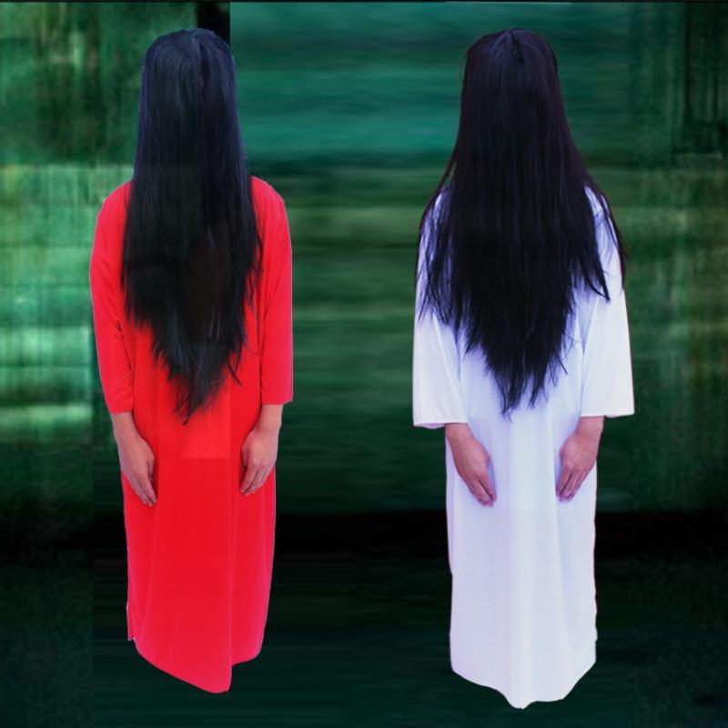 Halloween Costume Red Ghost Clothes Sadako Costume Scary Pen Fairy Ghost Qing Dynasty Zombie Costume Ghost Clothes