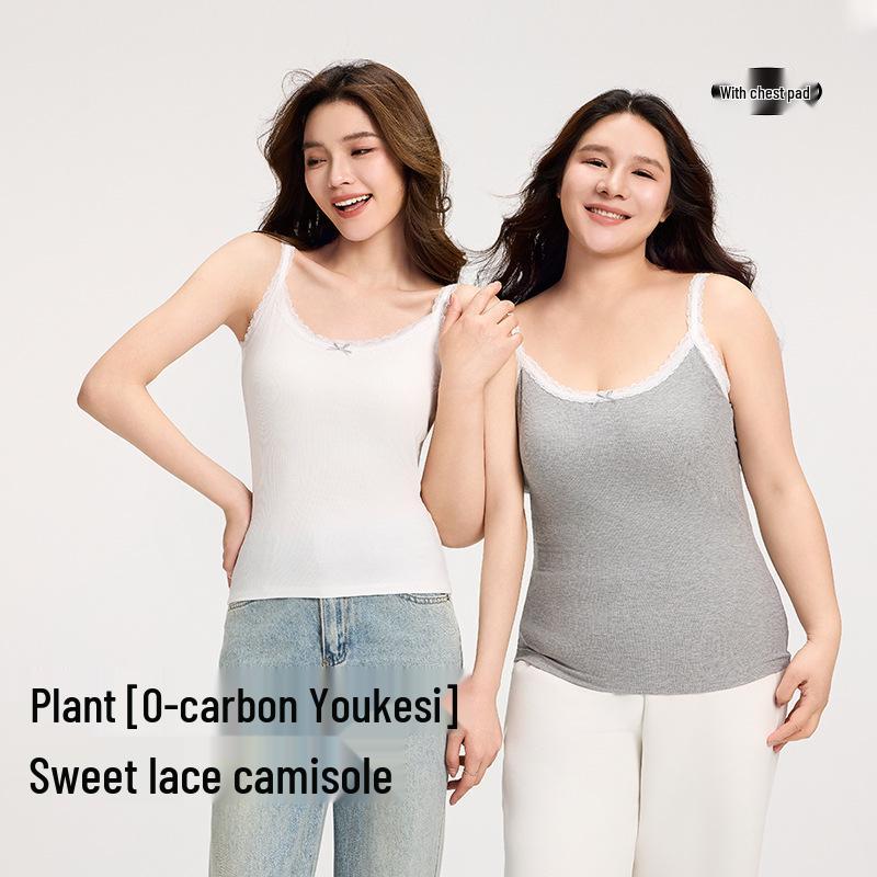 

Women s Lace Trim Camisole - New Style Strapless Tube Top with Chest Pad & Beautiful Back Design L (53-60 kg)