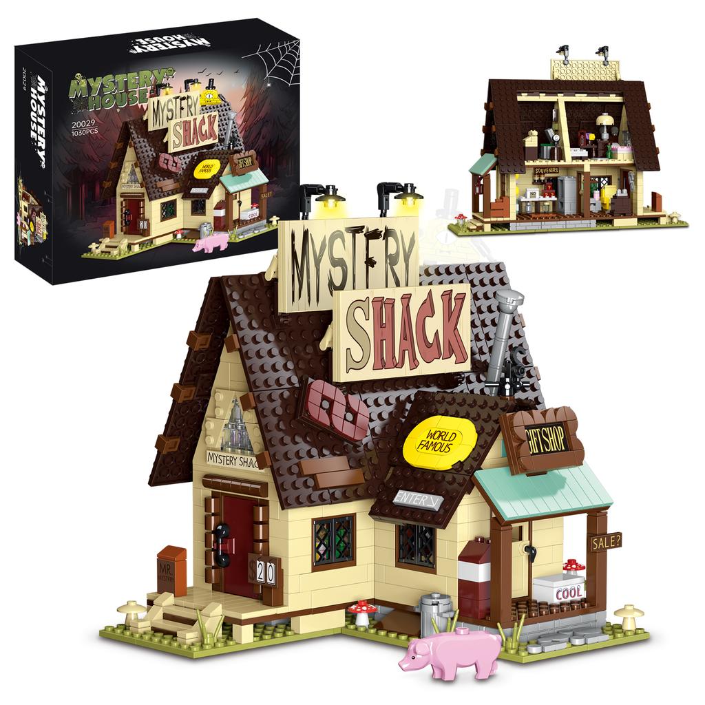 1030PCS Gravityed Fall house Building Block Kids Toy Farm Architecture Model Bricks Desktop Decoration Birthday GIfts