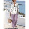 New European and American Style Sleeveless Digital Print Wide-Leg Pants Set Women's Summer Casual Fashion Two-Piece Trendy Style