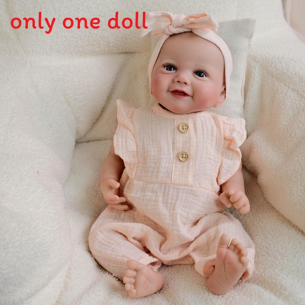 

Силиконовая кукла ручной работы, девочка в комбинезоне без рукавов, идеальный подарок на праздник для детей