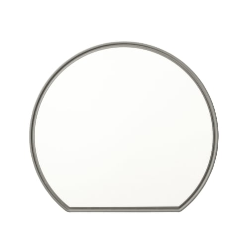 

365methods Bicolor Lightweight Antibacterial Cutting Board (D-Shaped) Medium, White/Gray